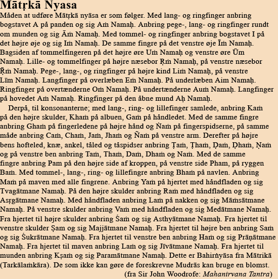 Matrika Nyasa Matrika Nyasa